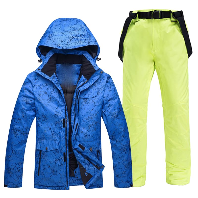 **Aoleaky Couples Ski Suit Set - Men's Waterproof Snow Jacket & Pants for Winter Sports - Warm Snowboarding Outfit for Skiing & Snowboarding**    *(Perfect for Couples Ski Trips, Snowboarding Adventures & Winter Mountain Getaways)*