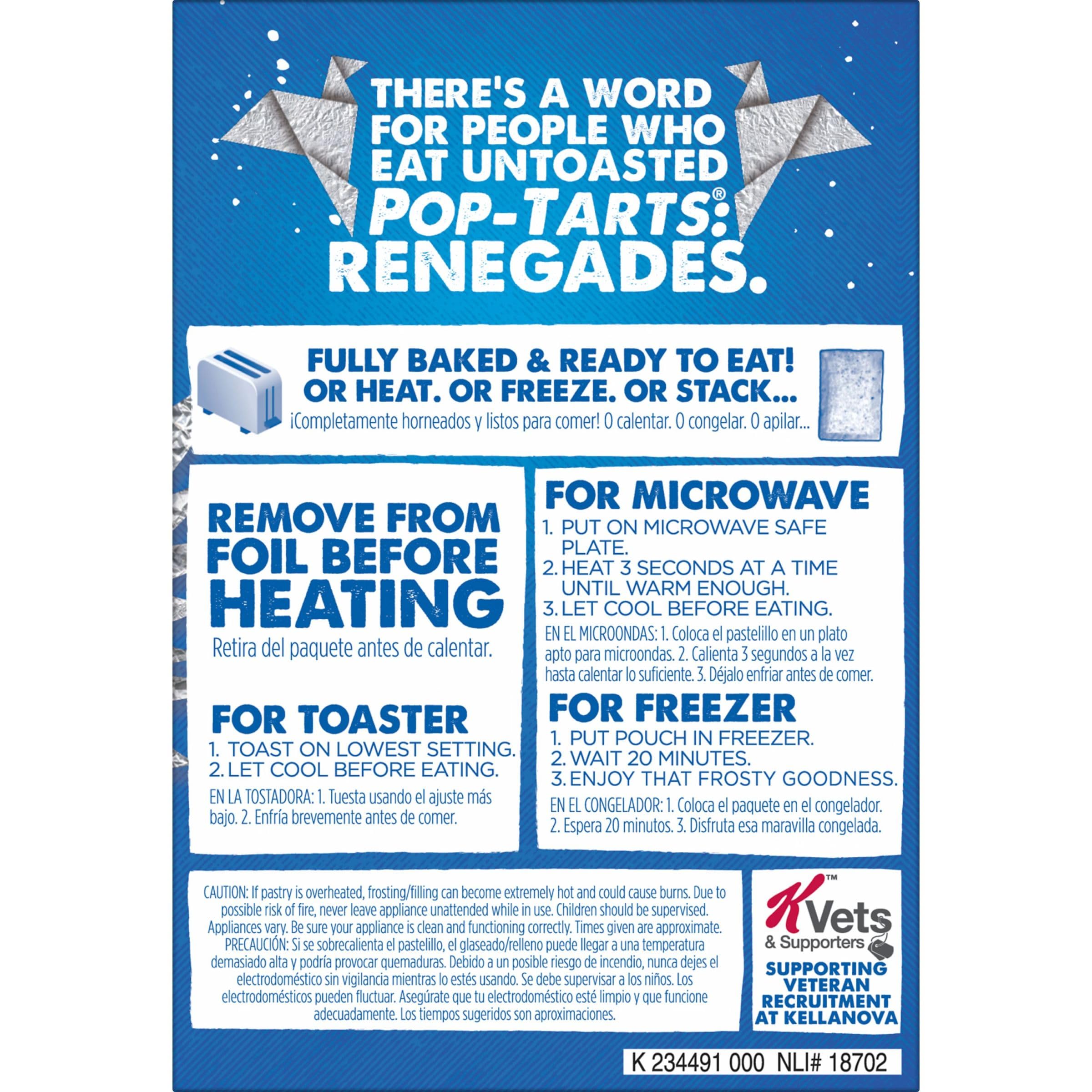 Frosted Blueberry Pop-Tarts Toaster Pastries - 13.5oz Box (8 Count) - Quick Breakfast, Kids Snacks & On-the-Go Treats for School, Office or Travel