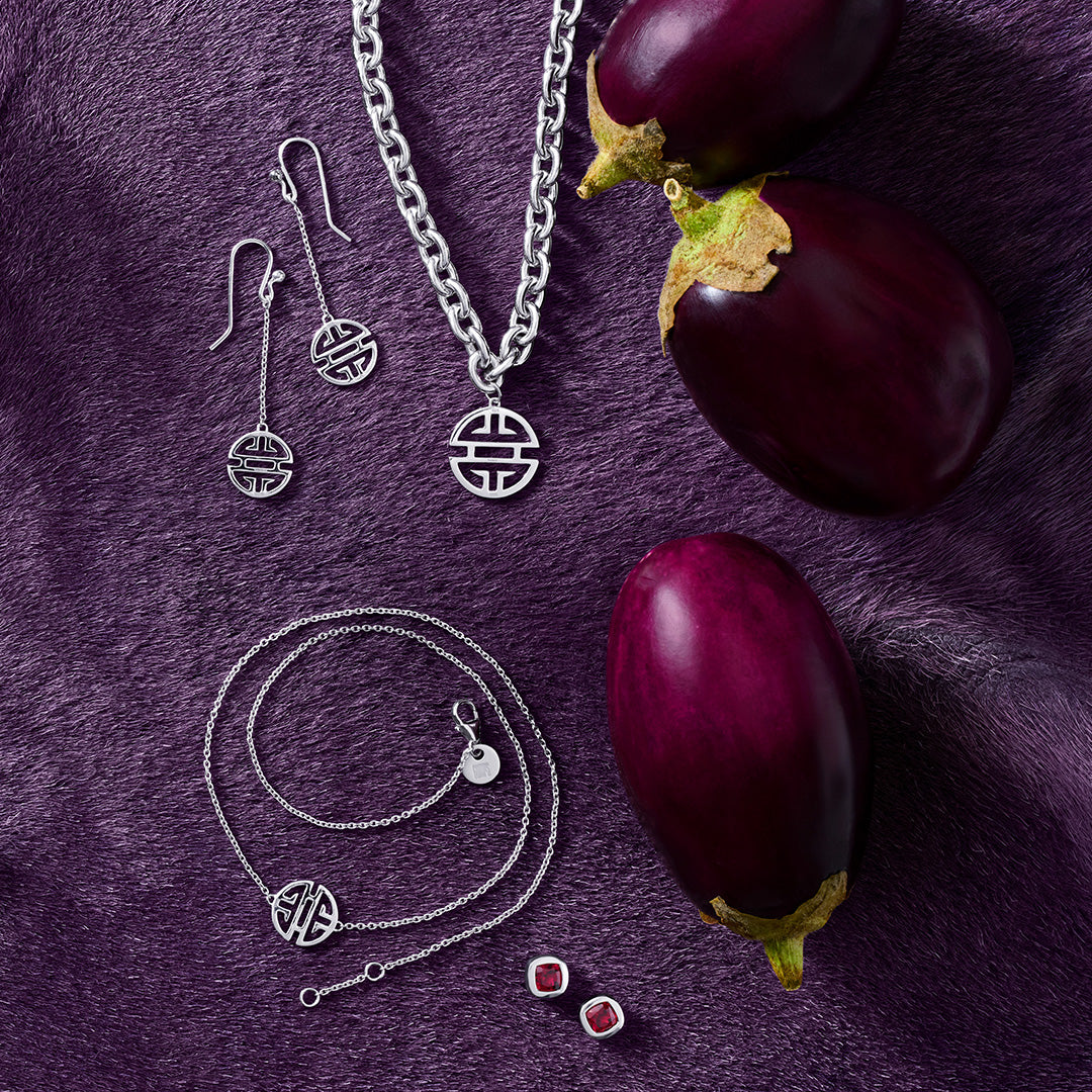 Melrose Earrings with Genuine Rhodolite Garnet – Elegant Dangle Earrings for Women, Perfect for Weddings, Parties & Evening Events