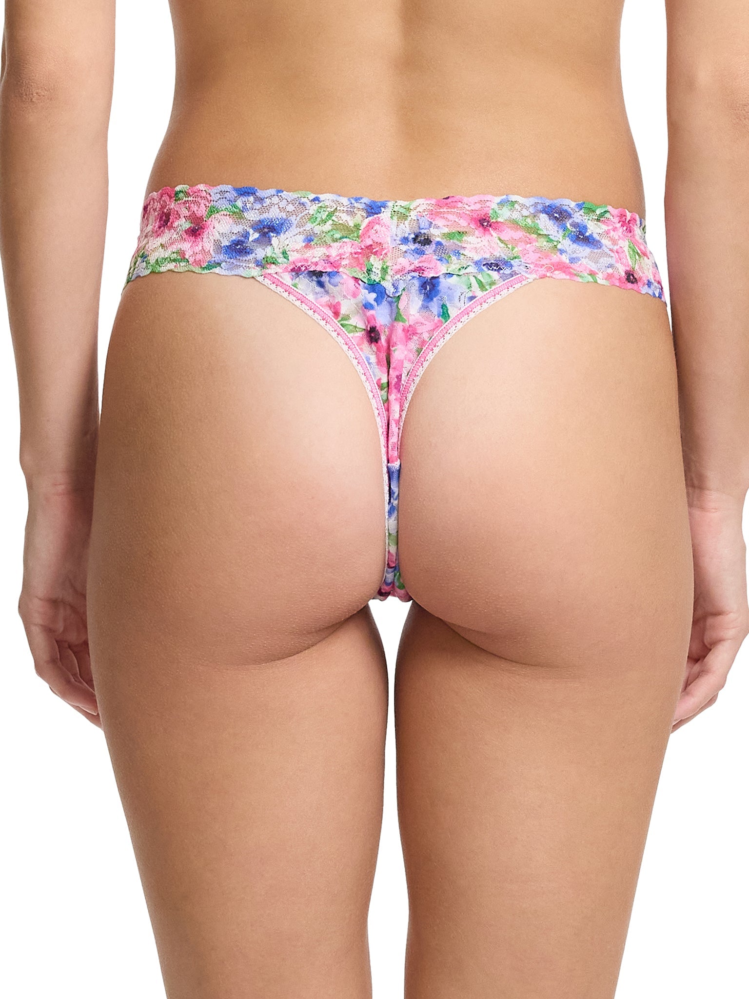 Printed Signature Lace® Original Rise Thong - Soft Comfortable Women's Underwear for Everyday Wear & Special Occasions