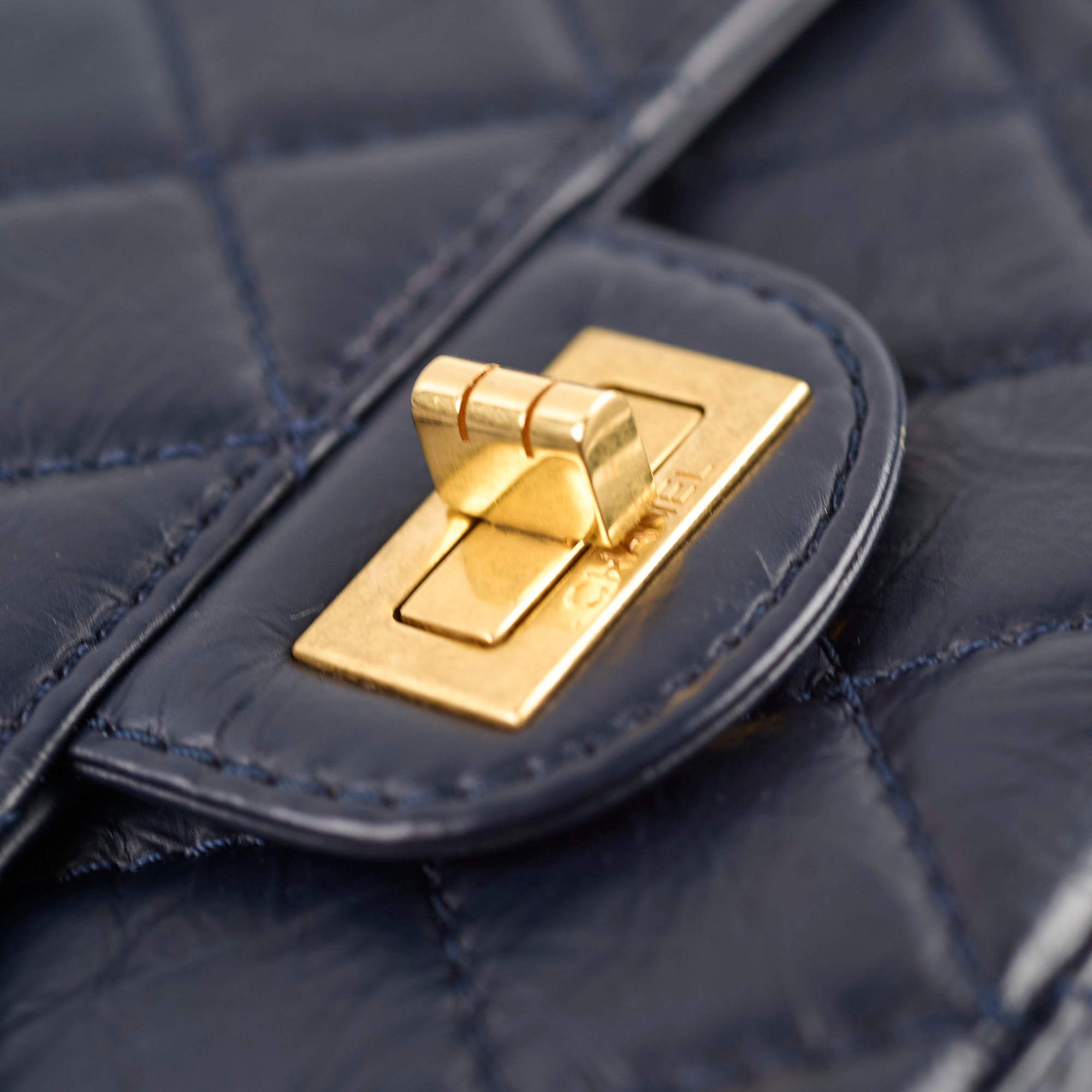 Chanel Reissue 226 Navy Calfskin Leather Handbag - Classic Flap Bag Series 24 | Luxury Designer Purse for Women, Perfect for Work, Evening Events & Special Occasions