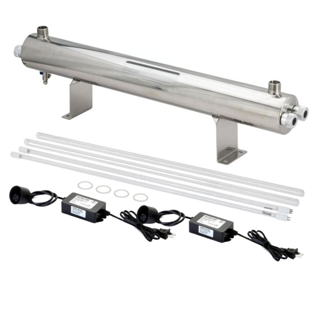 Extra Large Aquarium Filter Combo: Triple 20 Gallon Jumbo Filtration System with 110W UV Sterilizer - Perfect for Large Fish Tanks, Pond Filtration & Water Purification