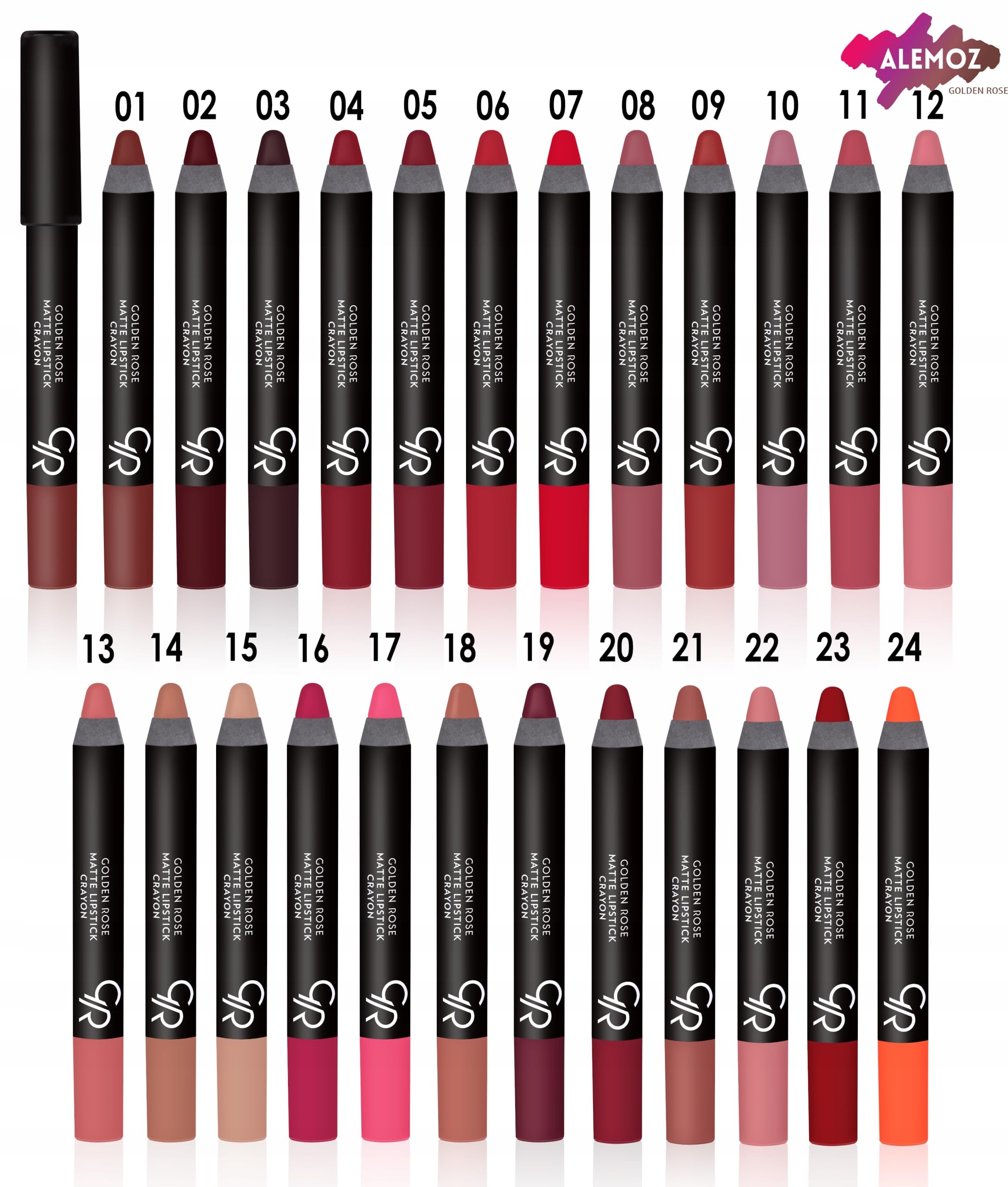 Golden Rose Matte Lipstick - Long Lasting, Highly Pigmented, Vegan & Cruelty-Free - Perfect for Everyday Wear, Parties & Special Occasions