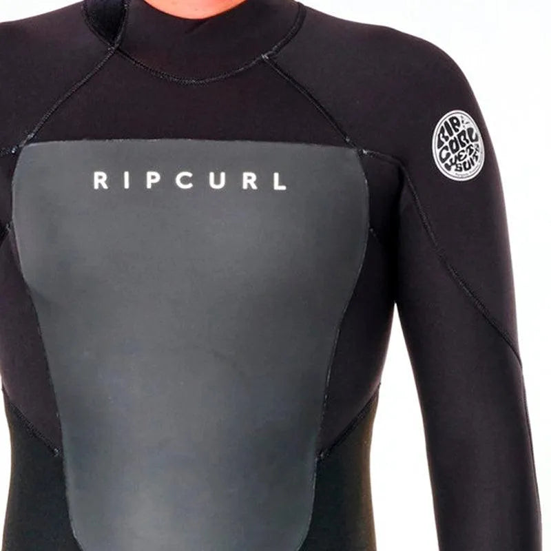 Rip Curl 4/3 Omega Back Zip Black Neoprene Wetsuit for Men - Surfing, Diving & Water Sports