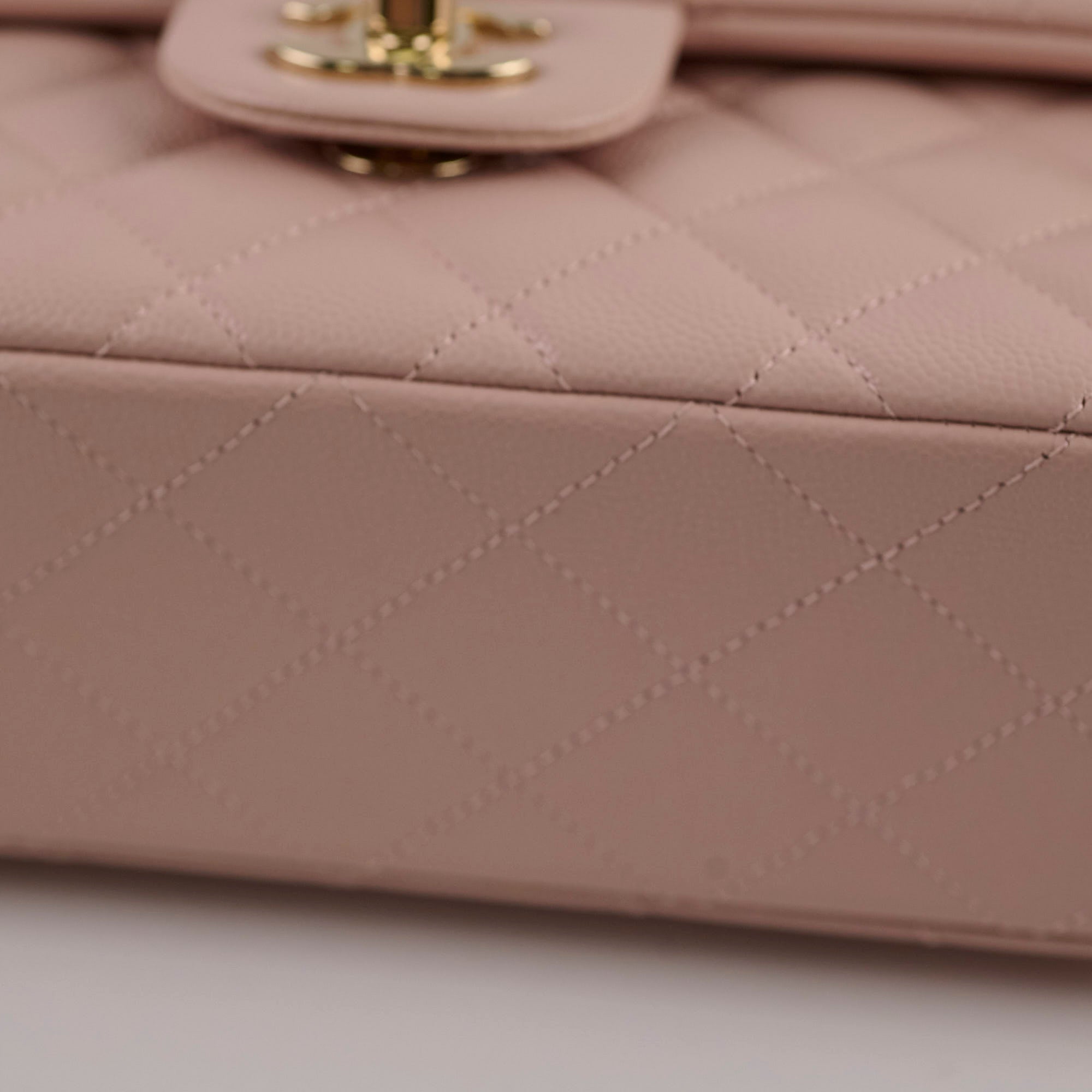 Chanel Small Classic Double Flap Bag in Rose Clair Caviar Leather - Perfect for Date Night & Special Occasions