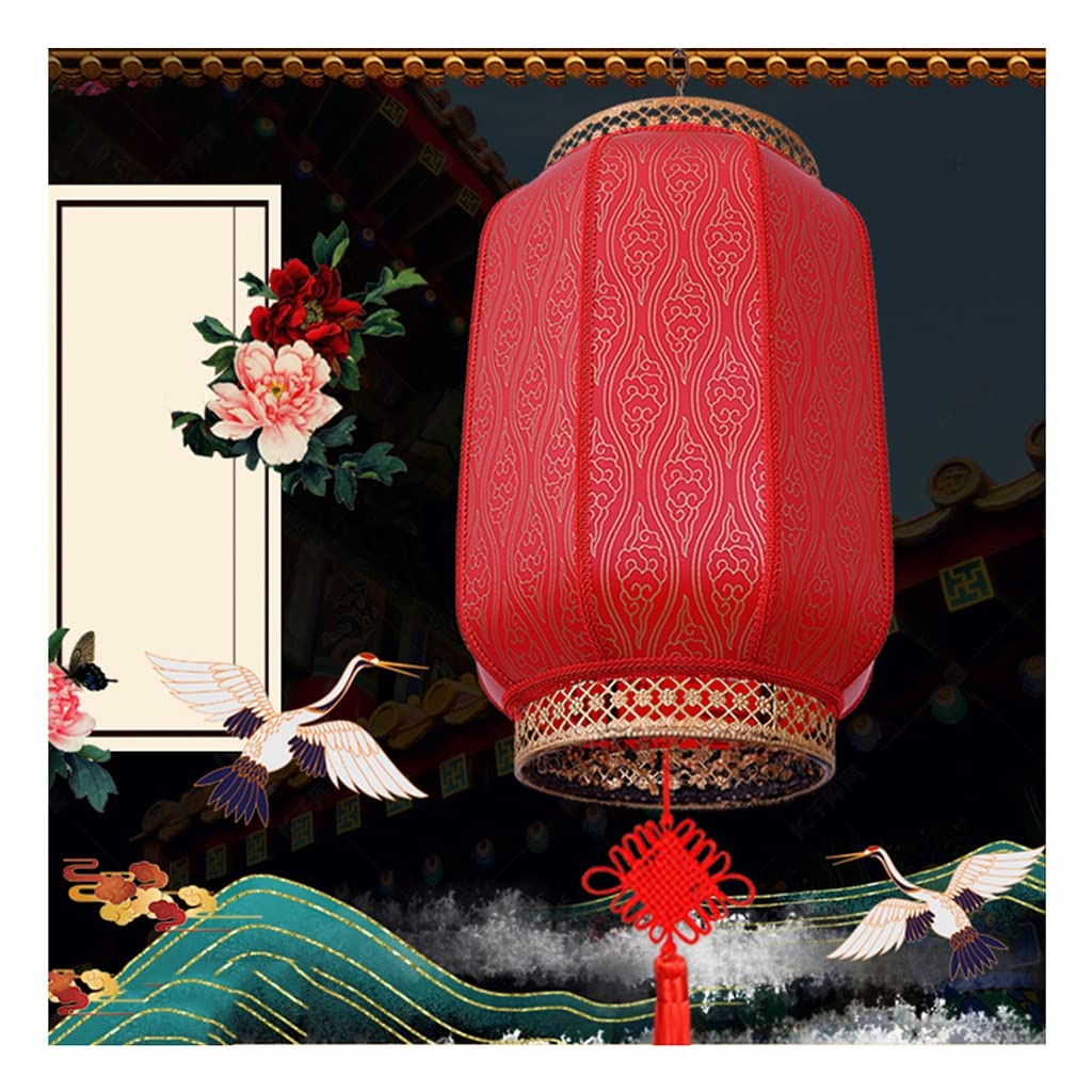 Chinese New Year Auspicious Red Cloud Lanterns - 30cm Diameter Traditional Festival Decor for Home, Hotel & Palace | Perfect for Lunar New Year Celebrations & Asian-Themed Party Decorations