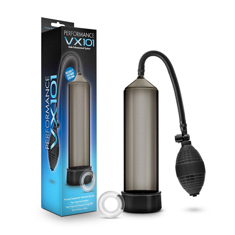 Performance VX101 Male Enhancement Pump - Black | Penis Enlargement Device for Men | Improve Size & Stamina | Discreet & Effective Solution for Bedroom Performance