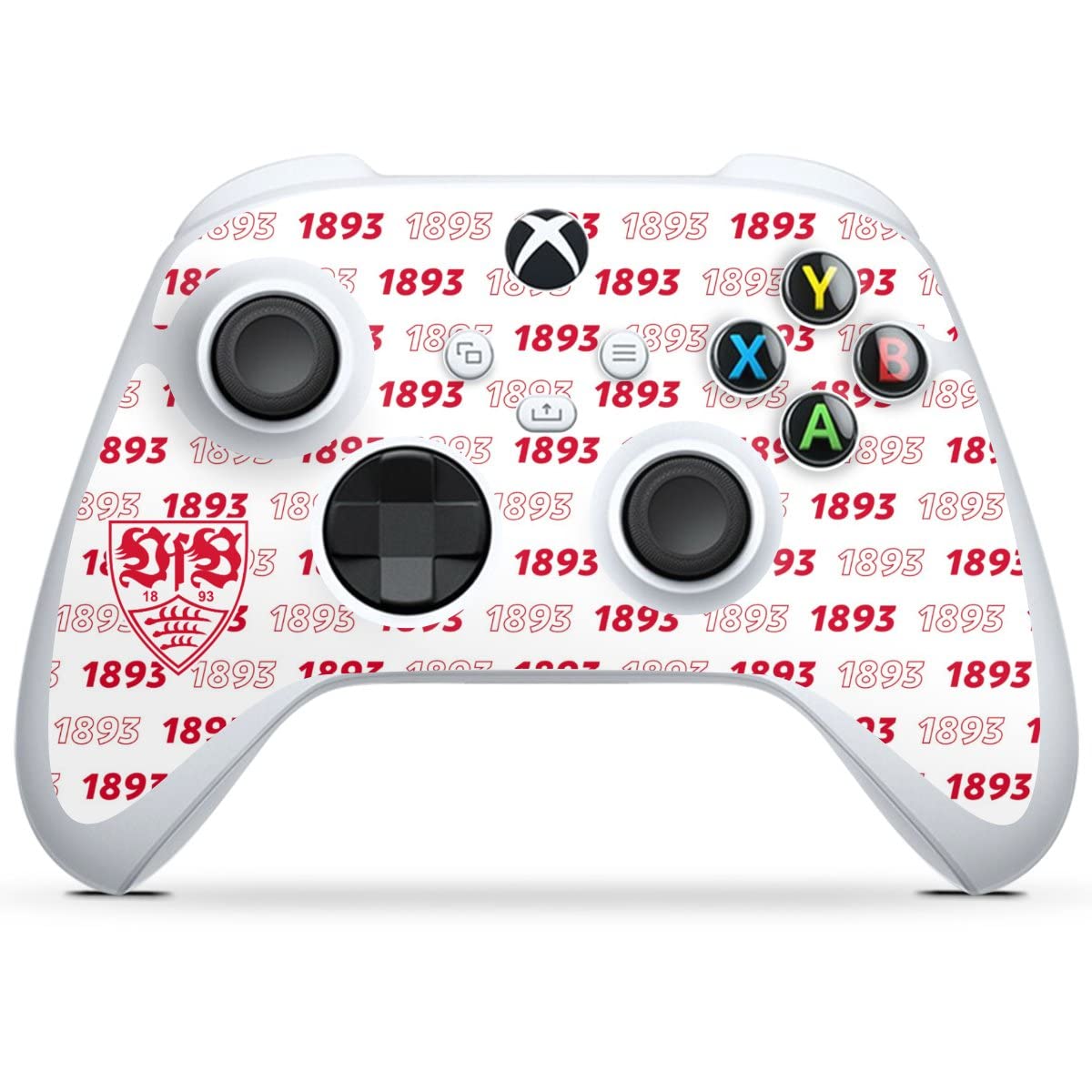 Microsoft Xbox Series S Controller Skin - VfB Stuttgart Logo Design, Protective Film Sticker for Enhanced Grip & Style | Perfect for Gaming, Collectors & Fans
