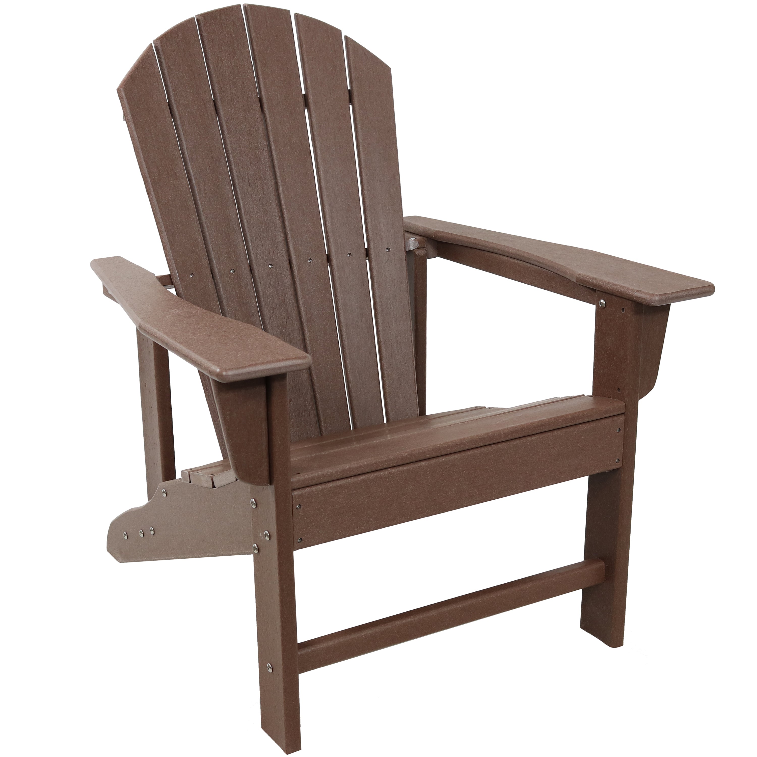 All-Weather Adirondack Chair by Sunnydaze - Heavy Duty 300 lb Capacity, 38.25
