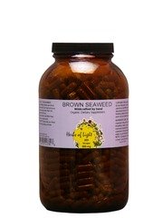 Organic Living Foods Brown Seaweed Supplement - 800 Capsules | Rich in Iodine & Minerals | Supports Thyroid Health & Metabolism - Perfect for Daily Wellness Routine & Detox Support