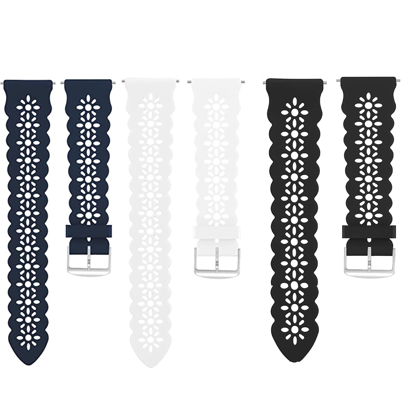 TOZO S3 Smart Watch Band Replacement - 1.83 Inch Silicone Strap Compatible with TOZO S3 Smartwatch - Perfect for Workouts, Running & Everyday Wear