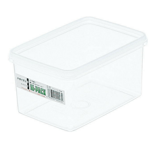 Entec Hi Pack Rectangular Stackable Food Storage Container 167x117mm | Airtight Kitchen Organizer for Meal Prep, Leftovers & Pantry Storage