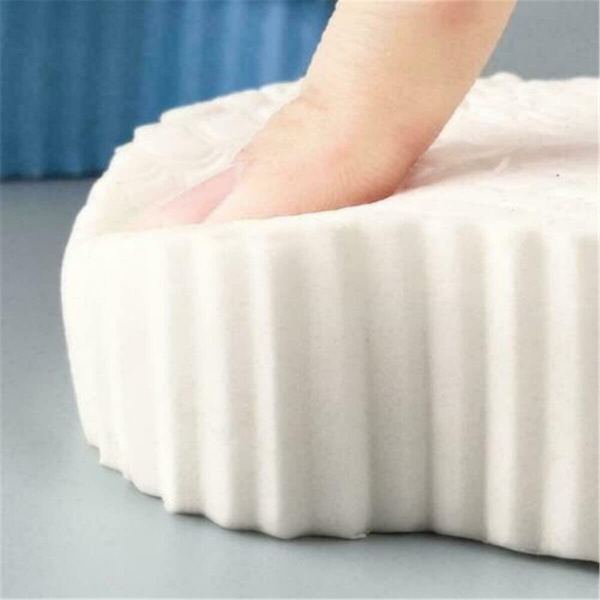 Exfoliating Bath Sponge for Women & Men - Super Soft 3D Shower Brush with Exfoliator to Remove Dead Skin - Spa Quality Body Scrub for Smooth Skin - Perfect for Shower, Bath & Home Spa (White)
