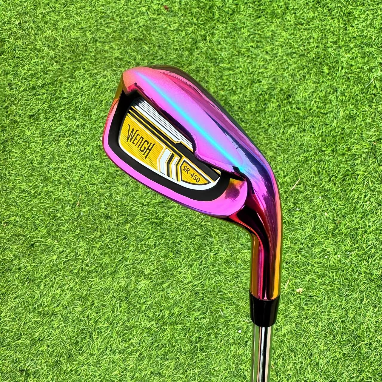 Premium Golf Irons Set (4-PW) for Men & Women Right-Handed Golfers - Regular Flex Steel Shaft - Rainbow Finish - Perfect for Driving Range & Course Play