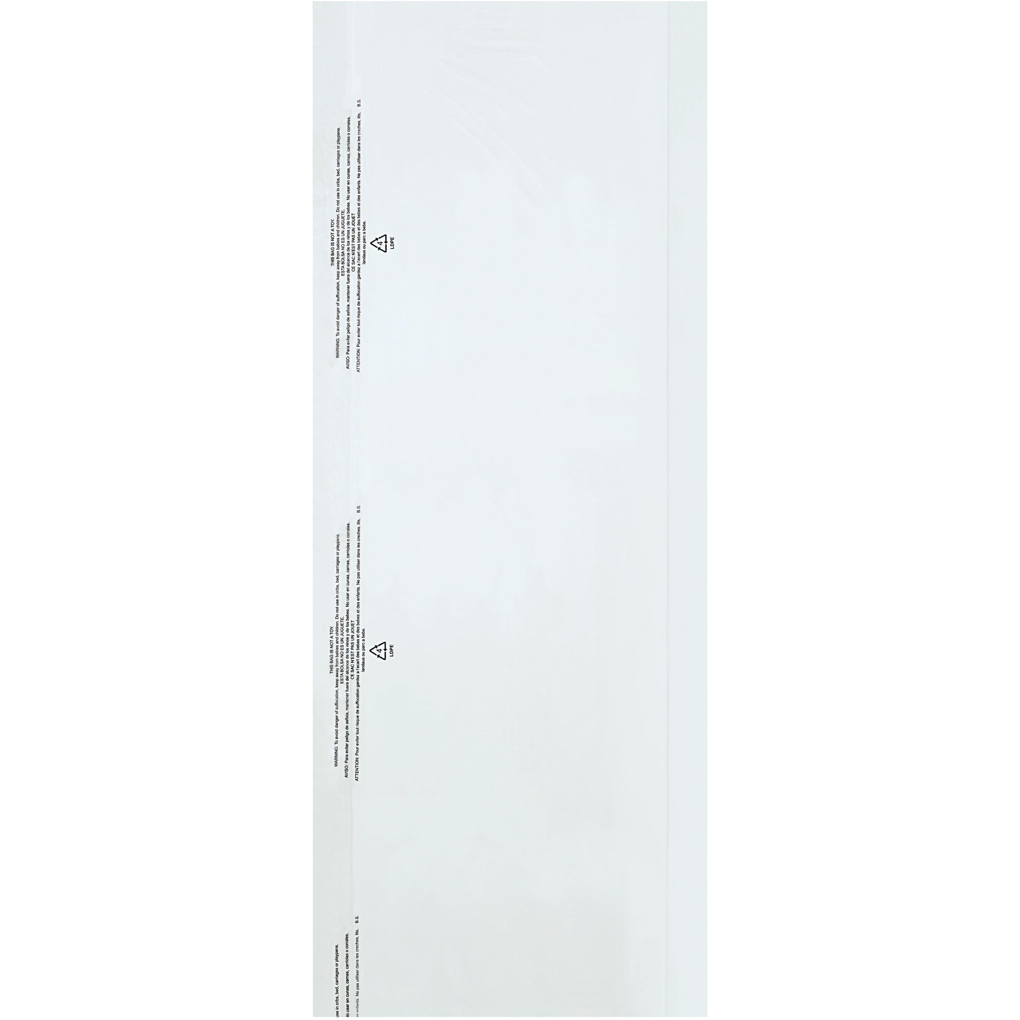 Box Partners GB21454 21 x 4 x 54 Inch 0.6 Mil Clear Garment Bags - Pack of 360 | Perfect for Clothing Storage, Travel, and Retail Display