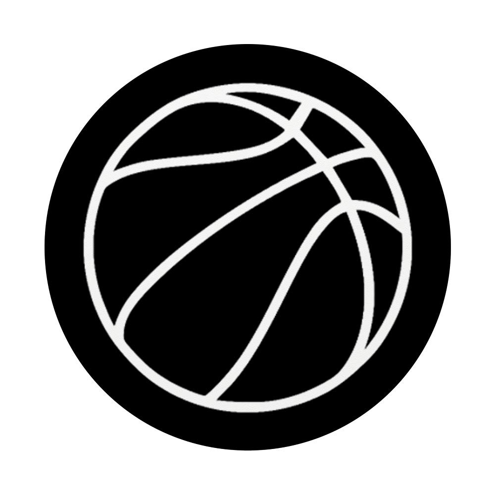Basketball PopSockets PopGrip - Interchangeable Phone Grip for iPhone, Samsung & Tablets | Perfect for Sports Fans & Game Day Accessories