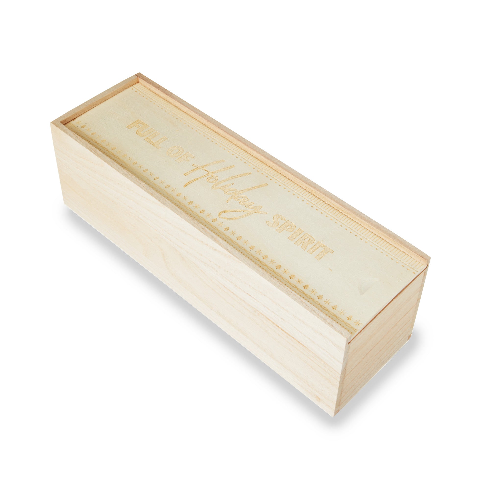 Premium Holiday Spirit Whiskey in Elegant Wooden Gift Box by Twine - Perfect for Christmas Gifts, Corporate Presents & Special Occasions
