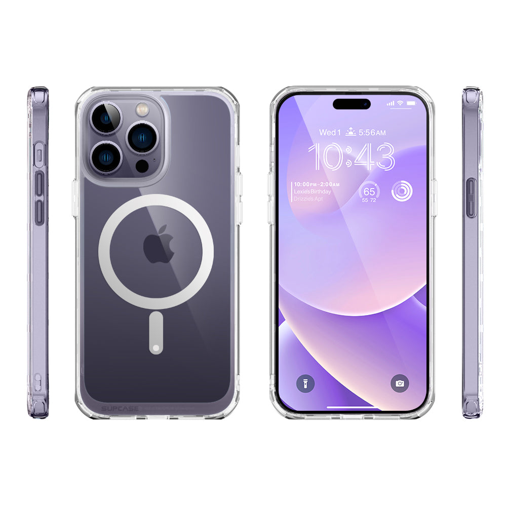 iPhone 14 Pro Case 6.1 Inch - Unicorn Beetle MAG Slim Clear Protective Cover with MagSafe Compatibility | Perfect for Everyday Use, Travel & Wireless Charging