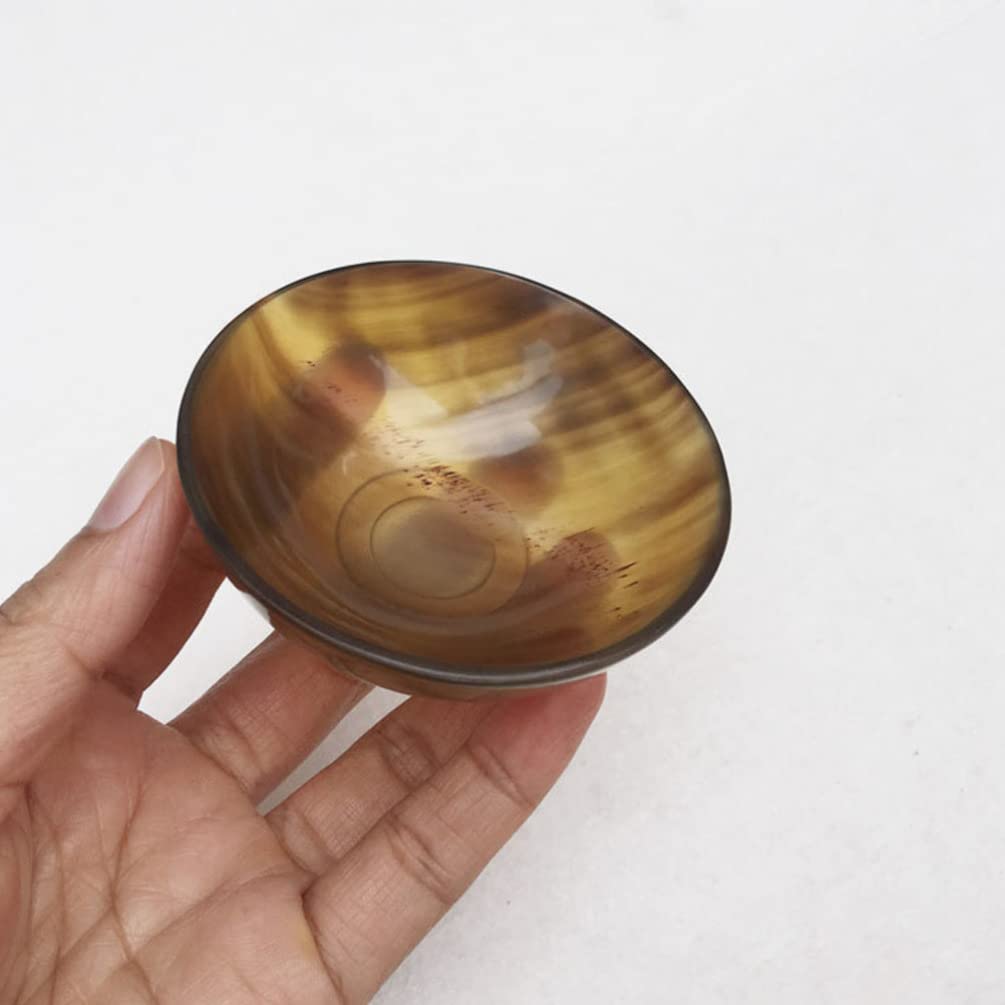 Hemoton Ox Horn Sauce Bowl - Condiment Dish for Ice Cream, Sushi & Snacks