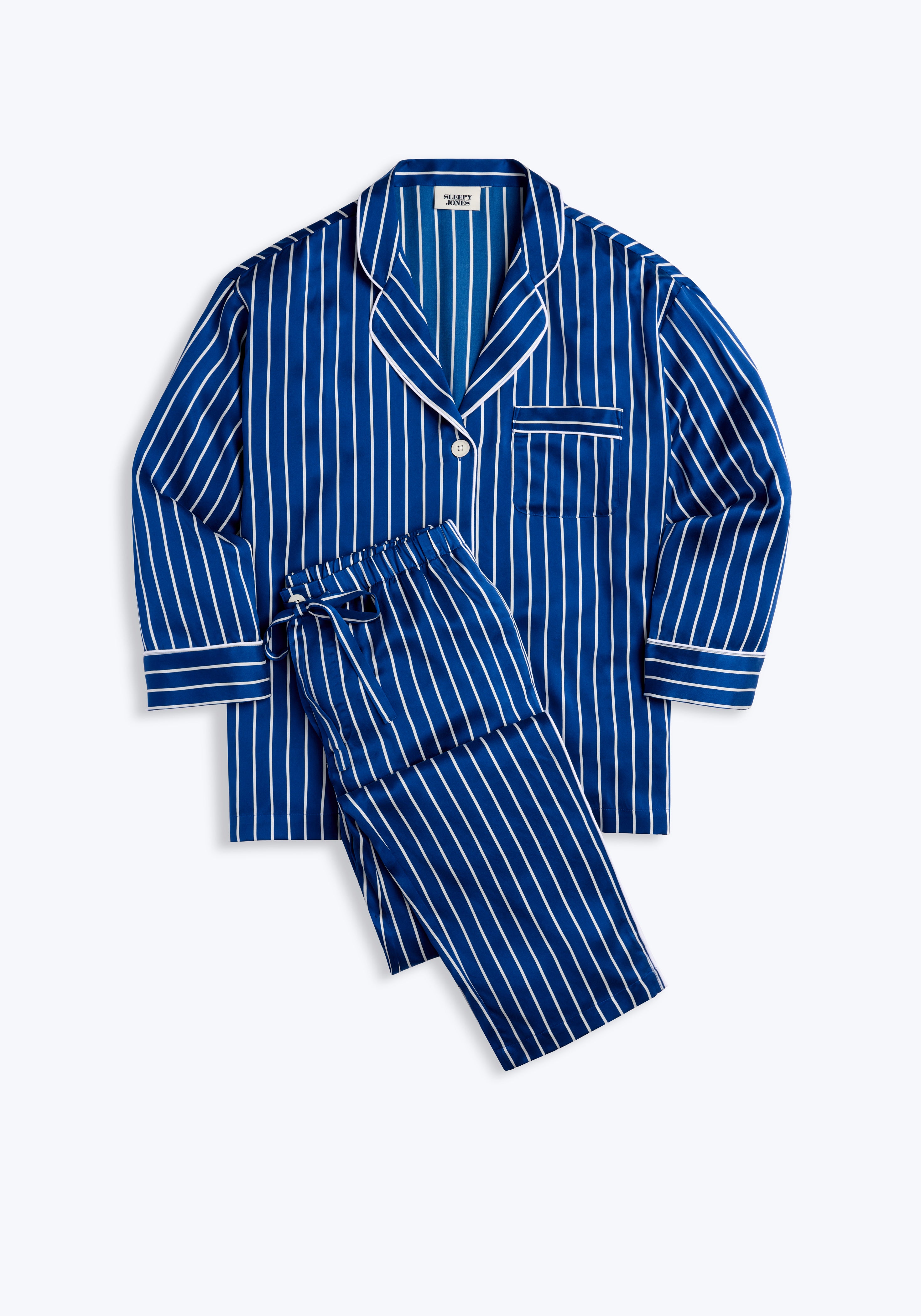 Blue & White Tie Stripe