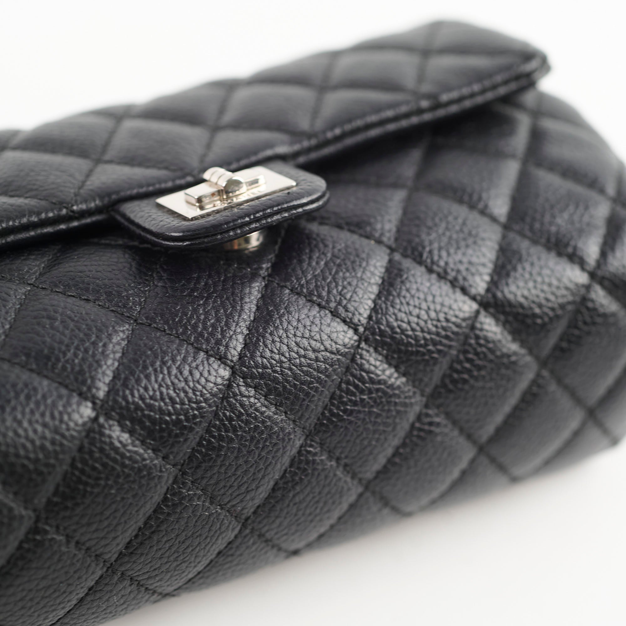 Chanel Mini Black Caviar Leather Crossbody Belt Bag for Women | Luxury Designer Waist Bag | Perfect for Parties, Travel & Everyday Use