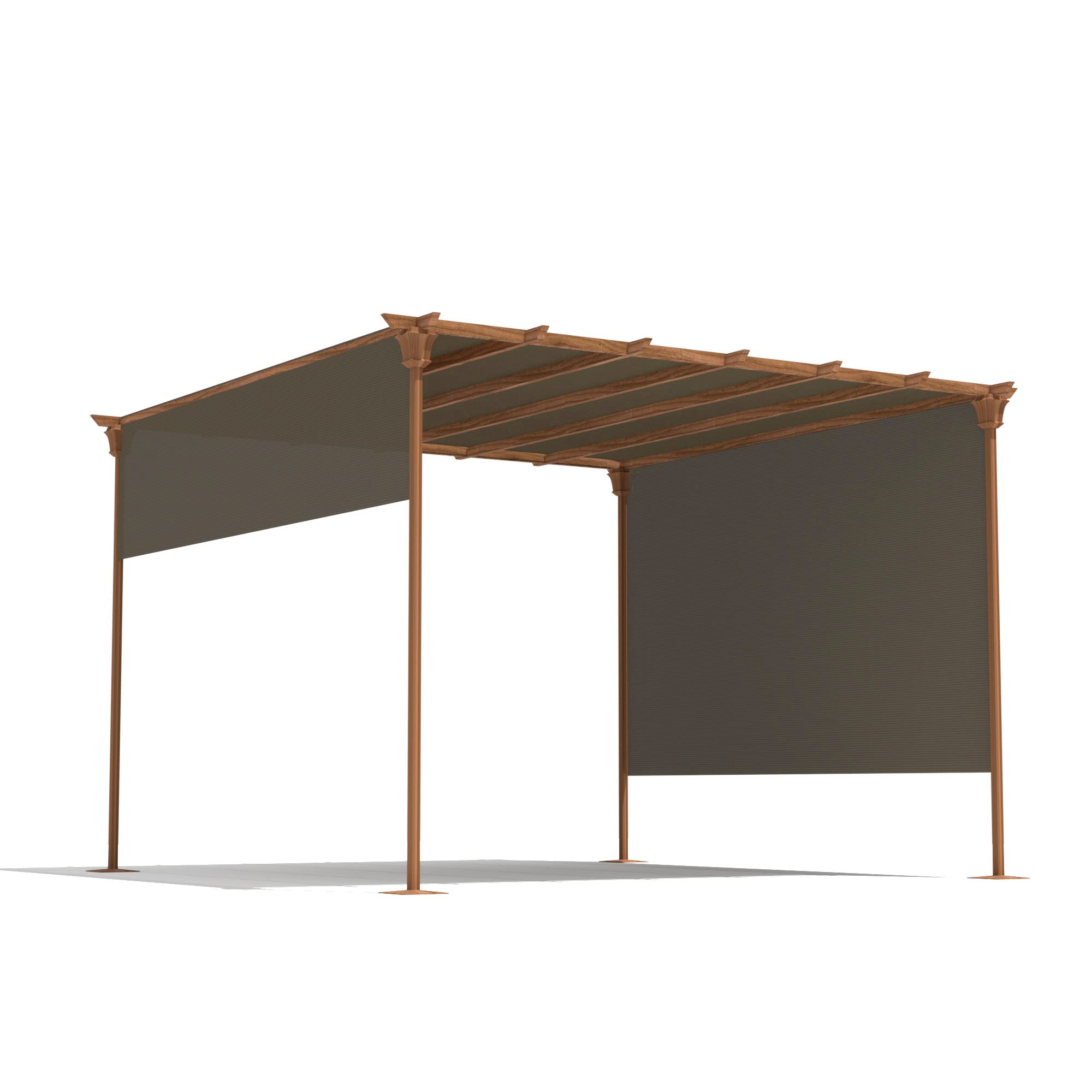 COARBOR 8Ft x 135Ft Outdoor Shade Cloth - Sun Shade Fabric Roll for Pergola, Carport, Patio, Deck, Backyard, Garden, Greenhouse, Yard & Balcony - UV Protection & Durable Brown Cover - Perfect for DIY Projects & Outdoor Relaxation