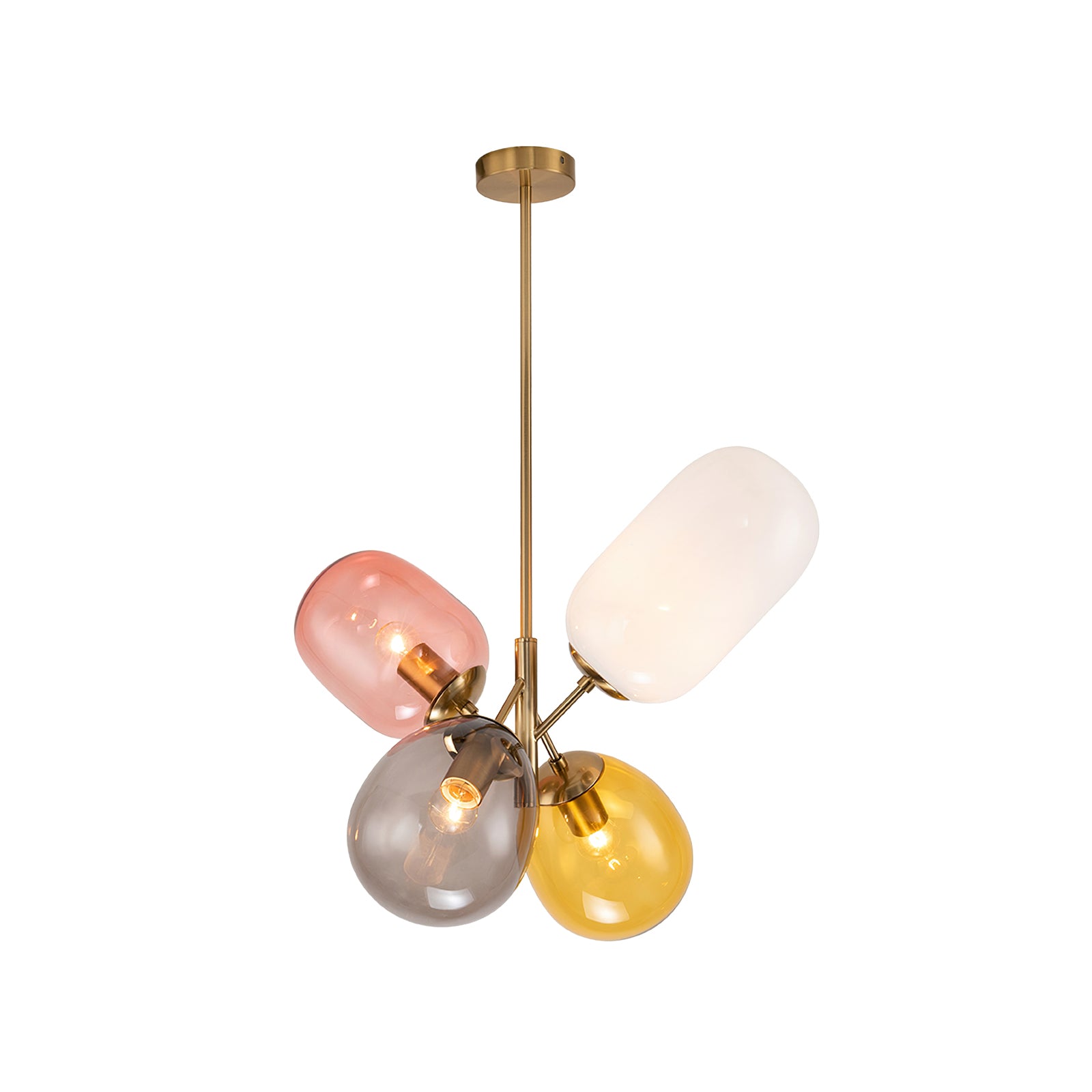 Elegant Balloon Glass Pendant Light - Modern Hanging Chandelier for Dining Room, Kitchen Island & Bedroom Decor