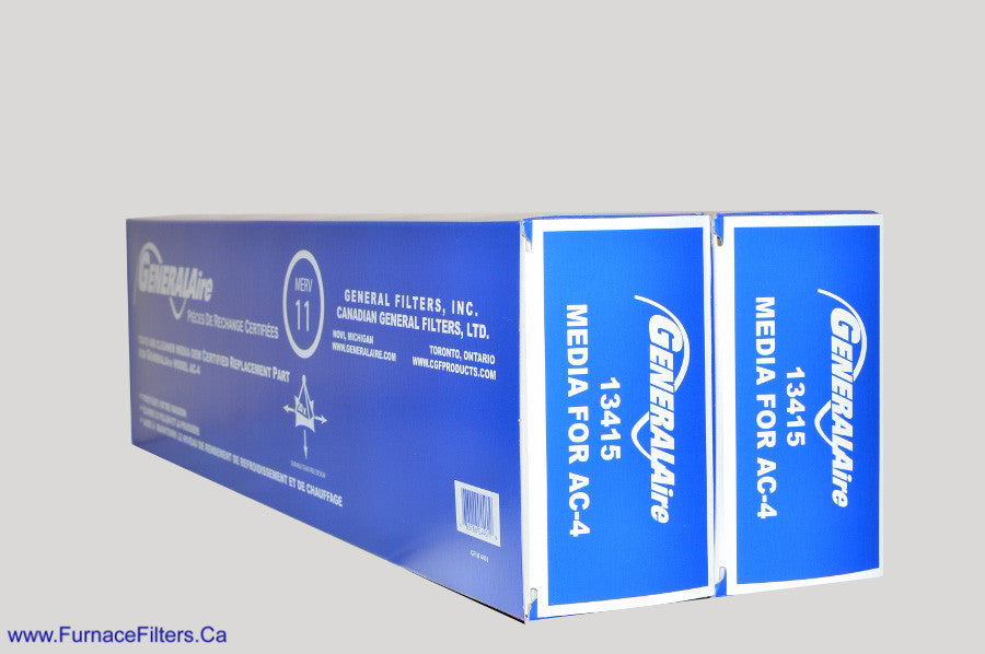 Generalaire 13415 MERV 11 Furnace Air Filter (Pack of 2) - Compatible with AC Units & HVAC Systems - Improves Indoor Air Quality for Homes & Offices