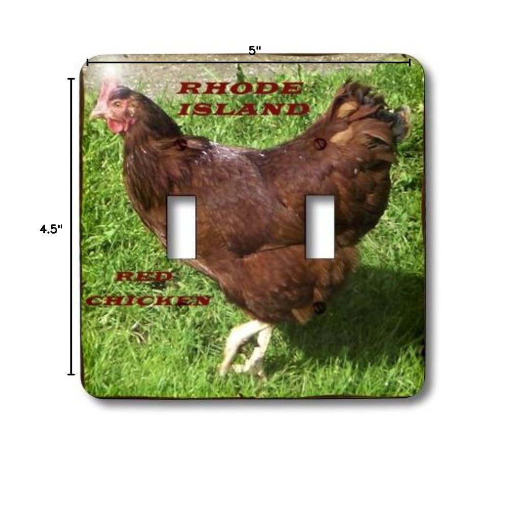 3D Rose Rhode Island Red Chicken State Bird Toggle Switch - Perfect for Home Decor, DIY Projects, and Unique Gifts