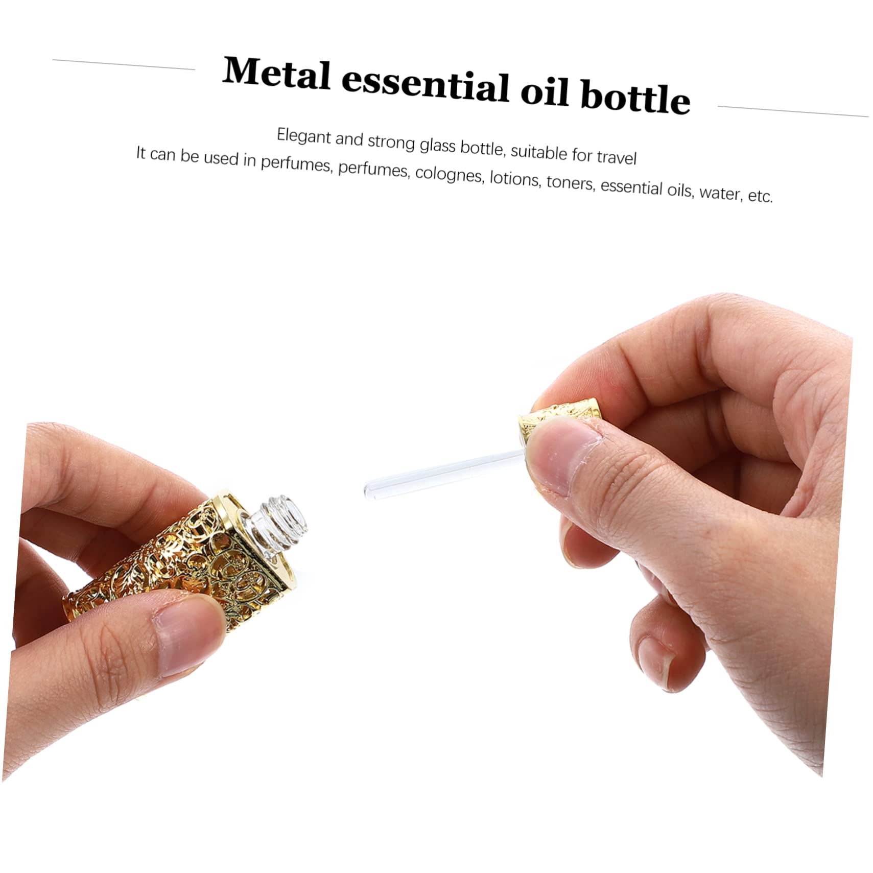 FRCOLOR 3ml Empty Glass Dropper Bottles for Essential Oils, Perfume, Makeup Samples - Leak-Proof Mini Travel Containers with Fine Mist Sprayer - Perfect for DIY Blends, Aromatherapy & Skincare Storage