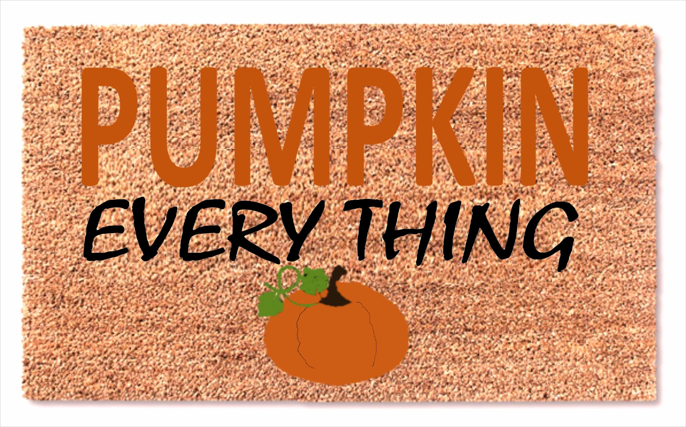 MaxEcor Pumpkin Everything Doormat - Halloween Welcome Fall Decor for Front Door Porch - Non-Slip Indoor/Outdoor Rug - Perfect for Autumn, Thanksgiving & Housewarming Gifts (18x30 Inches)
