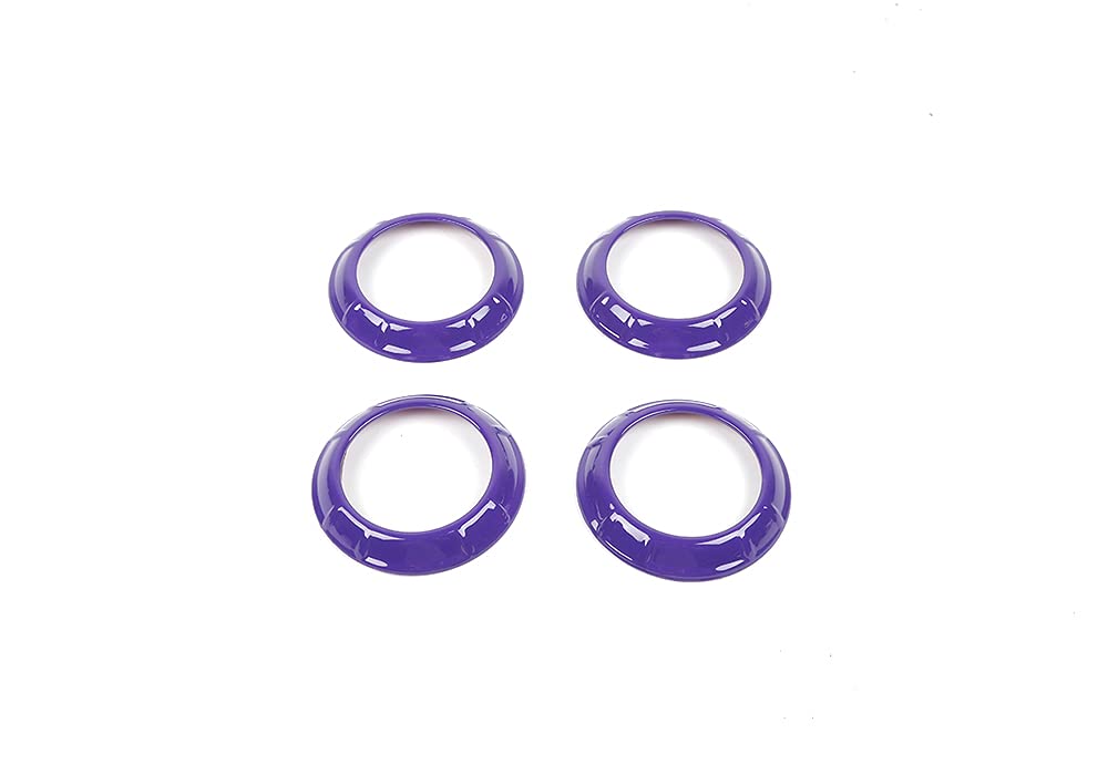Jeep Wrangler JK 2011-2017 AC Vent Ring Cover - Purple ABS Interior Accessories & Decorative Trim | Upgrade Your Car's Style for Off-Road Adventures & Daily Commutes