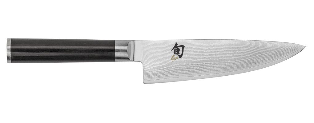 Shun Classic Damascus 6-Inch Chef's Knife - Japanese High-Carbon Steel Kitchen Knife for Professional Chefs & Home Cooking | Perfect for Slicing, Dicing & Chopping Vegetables, Meat & Herbs