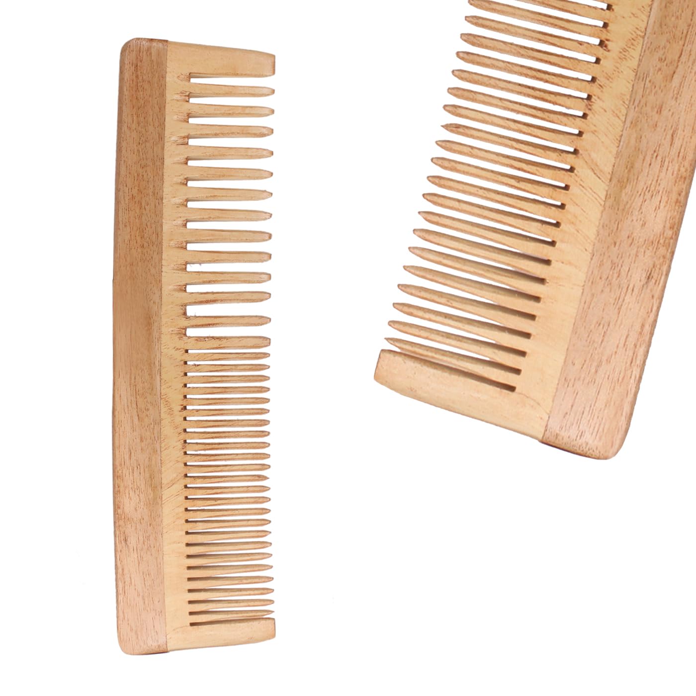 Organic Neem Wood Comb for Hair Growth & Scalp Health - Anti Hair Loss & Dandruff Control Comb for Women & Men - Natural Wooden Hairbrush for Thicker Hair - Perfect for Daily Hair Care & Ayurvedic Scalp Massage (Pack of 1)