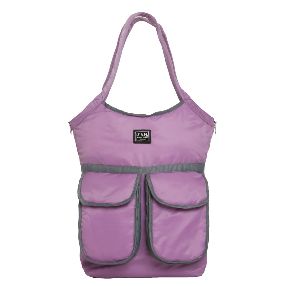 7 A.M. Voyage Barcelona Diaper Bag - Stylish Pink Baby Bag for Moms, Large Capacity & Multiple Pockets | Perfect for Travel, Shopping & Daily Outings with Baby