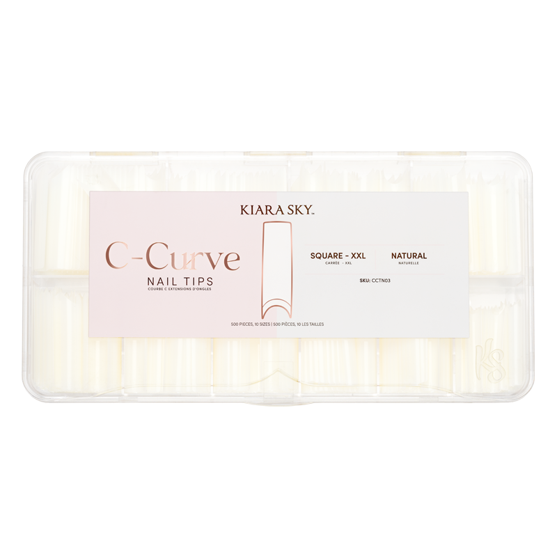 Square Nail Tips XXL - Natural Acrylic Nails for Manicure & Pedicure | Perfect for Salon, DIY Nail Art & Special Occasions