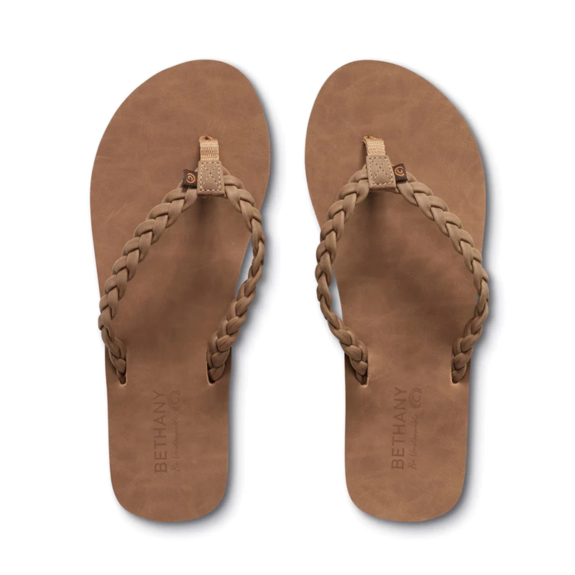 Cobian Bethany Braided Pacifica Women's Sandals - Comfortable Tan Leather Summer Sandals for Beach, Vacation & Casual Wear