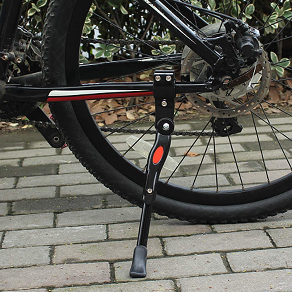 IPENNY Universal Bike Kickstand - Adjustable Height Alloy Rear Side Bicycle Stand for 24