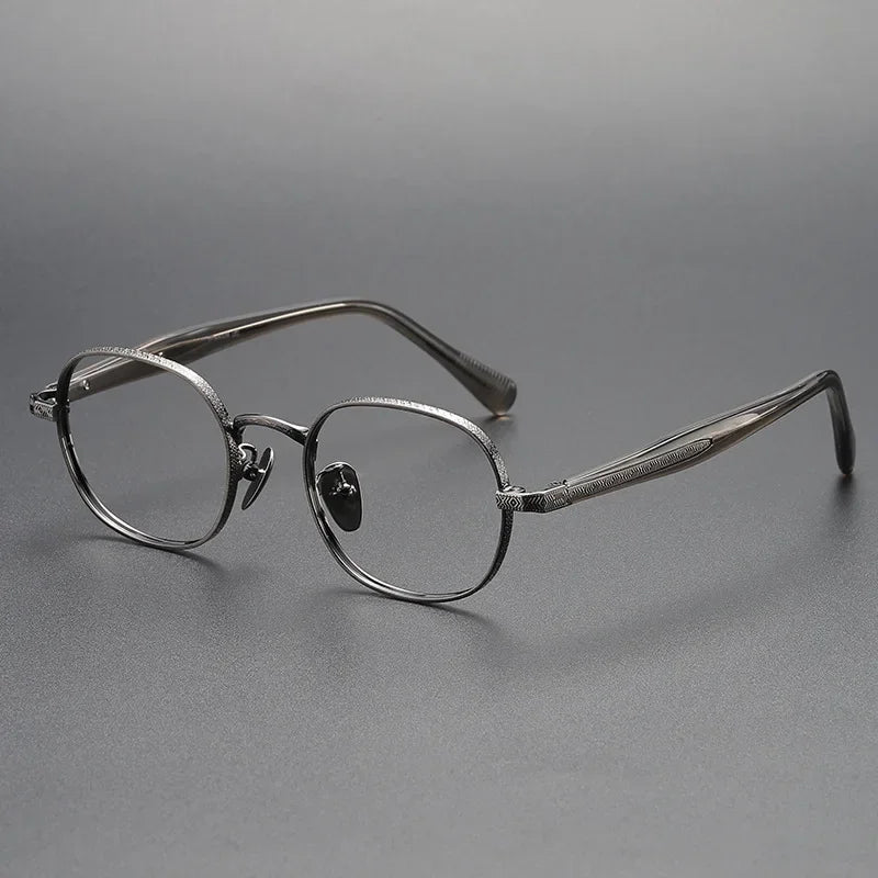Stylish Aror Women's Full Rim Small Oval Titanium Acetate Eyeglasses Frame 41465 - Lightweight & Durable for Work, Reading & Everyday Fashion