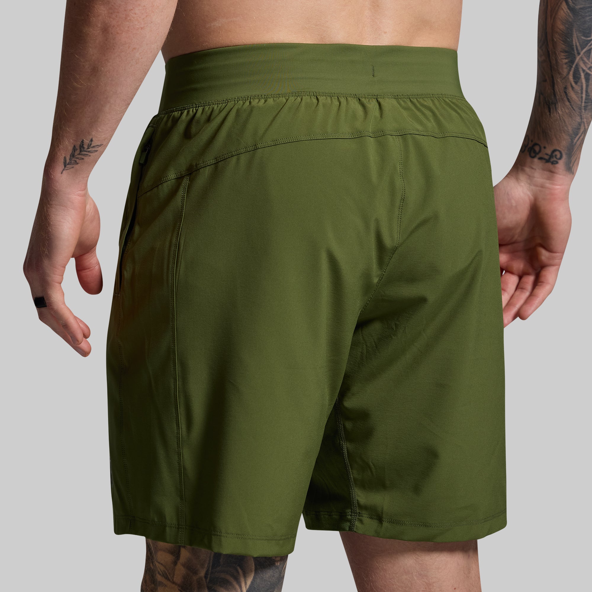 Versatile Military Green Shorts for Men - Comfortable & Durable Outdoor Activewear | Perfect for Hiking, Gym & Casual Wear