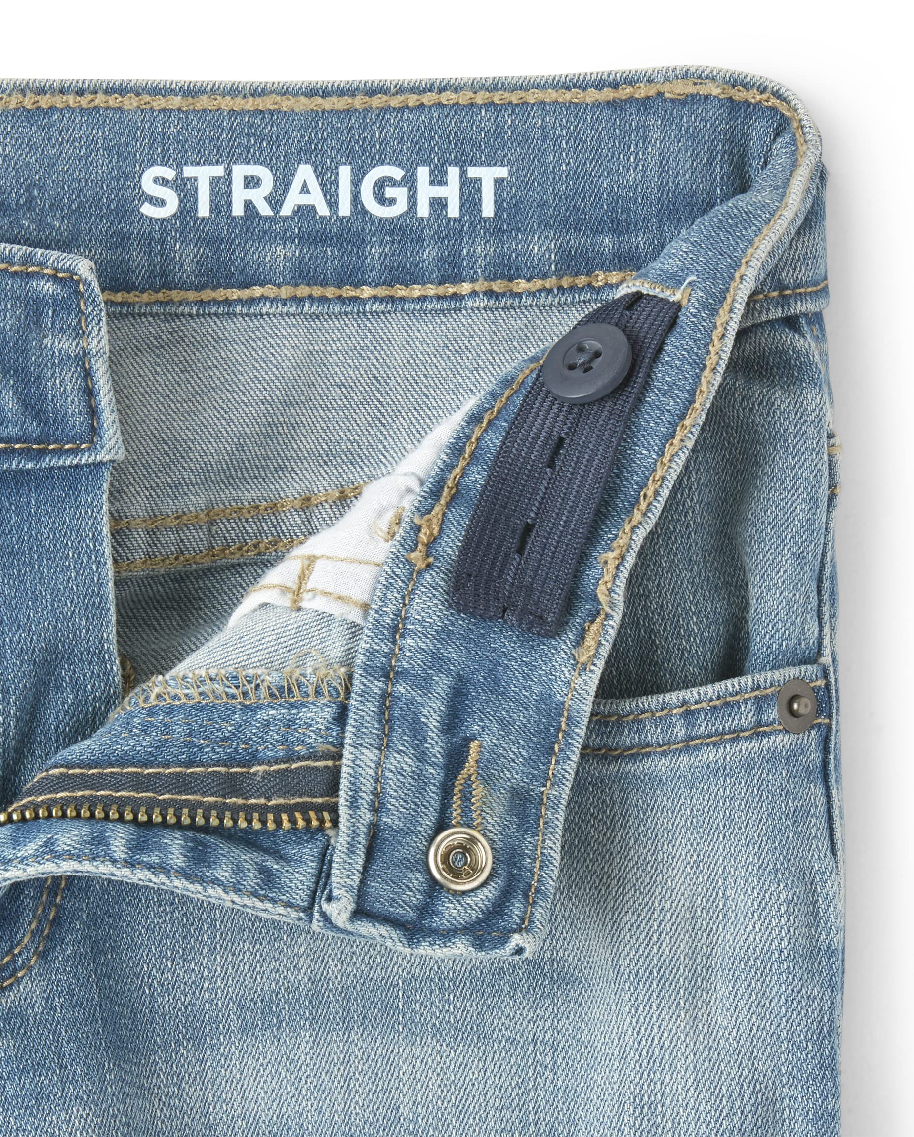The Children's Place Boys' Stretch Straight Leg Jeans - Comfortable & Durable Denim Pants for Kids | Perfect for School, Play & Everyday Wear