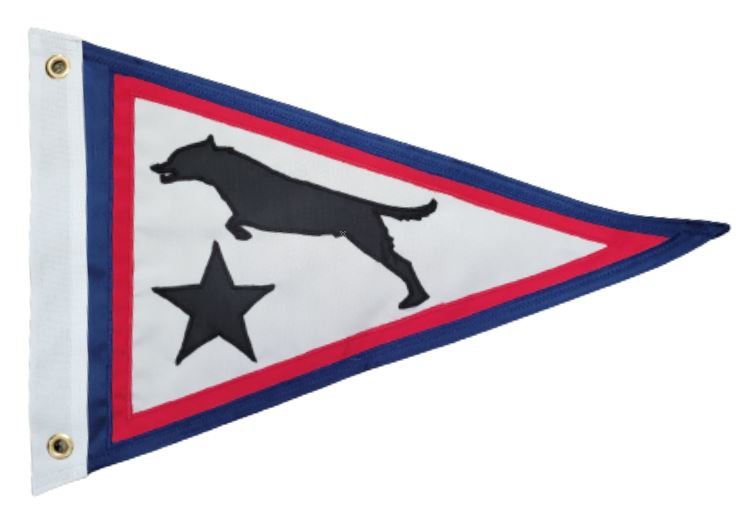 Custom Embroidered Applique Pennant - Personalized Sports & Team Spirit Banner for Home Decor, Game Day, and Tailgating Parties
