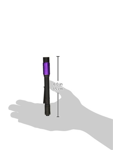 Streamlight 66148 Stylus Pro USB 400nm UV Rechargeable Penlight with 120V AC Adapter, USB Cord & Nylon Holster - Black UV Flashlight for Forensic Investigation, Currency Verification & Leak Detection