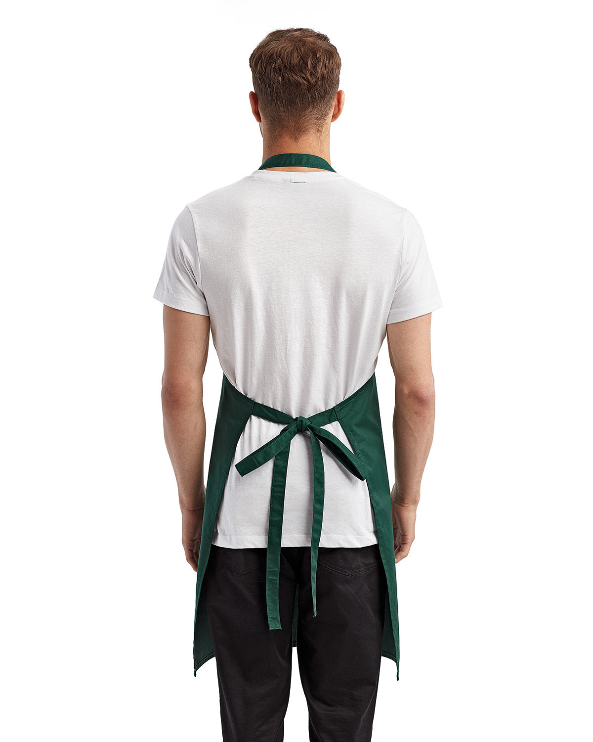Reprime RP154 Unisex Recycled Bib Apron with Pocket - Eco-Friendly Artisan Collection for Cooking, Baking & DIY Crafts