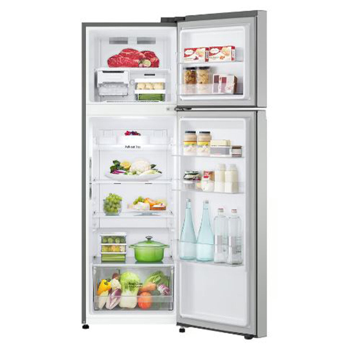 LG 266L Top Mount Refrigerator - Stainless Steel GT 2S | Energy Efficient Freezer for Home & Kitchen | Perfect for Small Families & Apartments