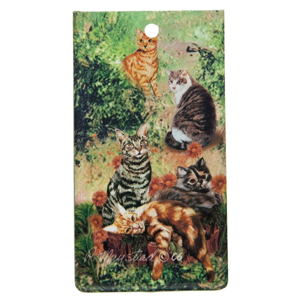 Custom Tabby Cat Portrait Pet ID Tag - Personalized Cat Collar Accessory for Dogs & Cats - Perfect for Pet Safety & Identification