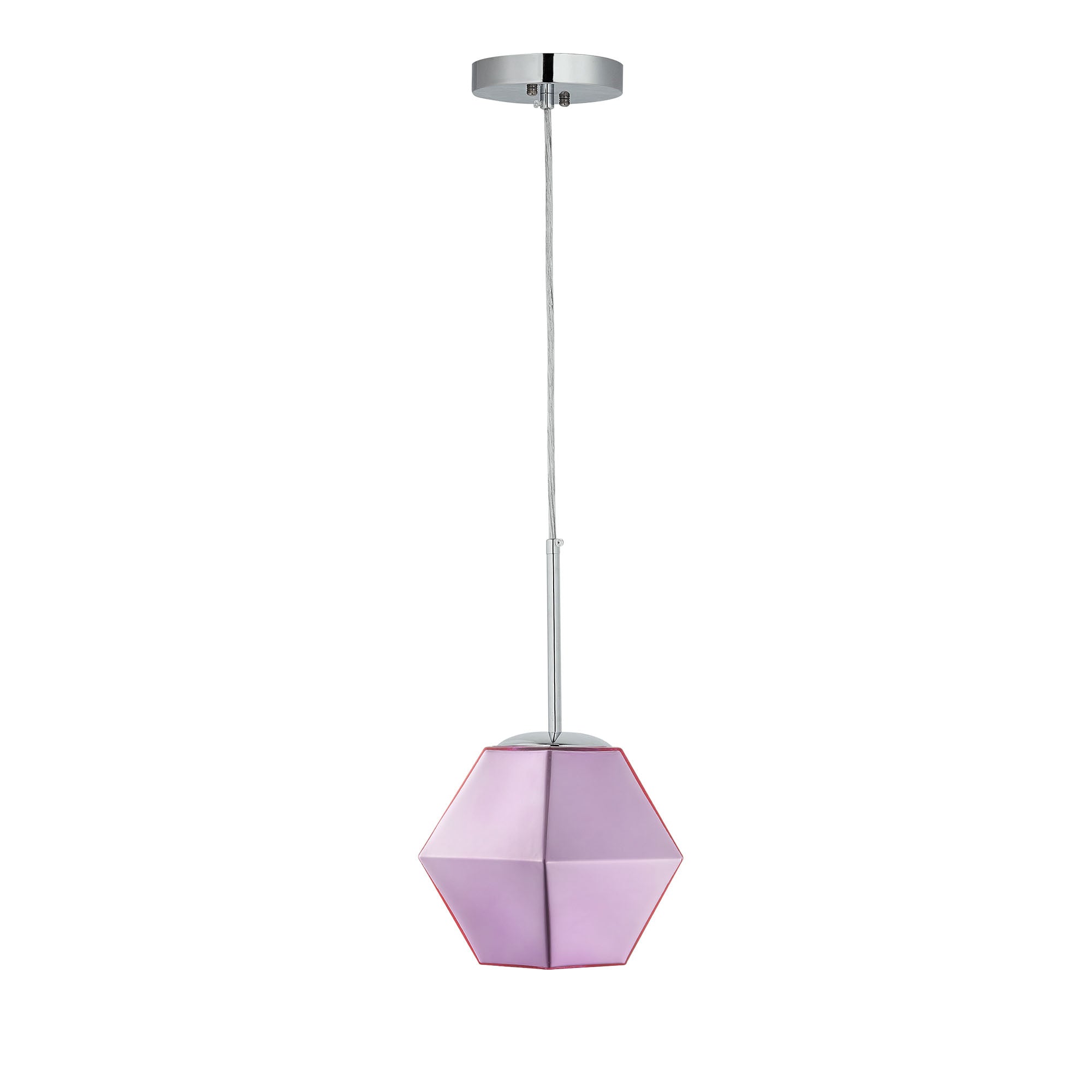 CARRO HOME Pegasus Jewel Tone Glass Pendant Light - Elegant Ceiling Lighting Fixture for Dining Room, Kitchen, Bedroom & Living Room Decor