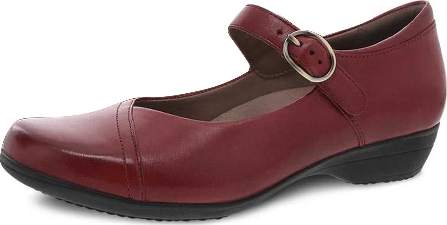 Dansko Women's Fawna Mary Jane - Comfortable Work Shoes with Arch Support for Nurses, Teachers & Professionals | Slip-Resistant & Stylish for All-Day Wear