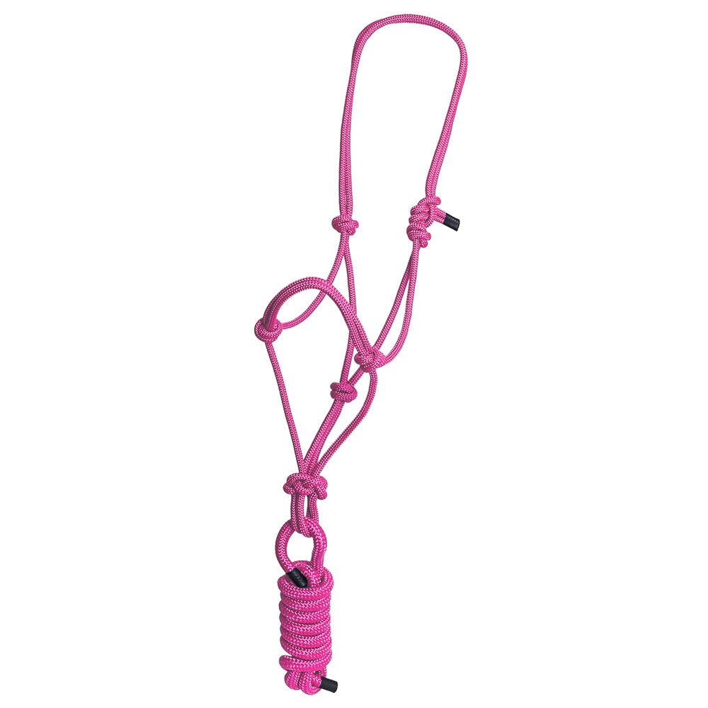 8 Ft Hilason Western Nylon Heavy Duty Horse Lead Rope Halter - Durable Multi-Colored Bridle for Training, Trail Riding & Ranch Work