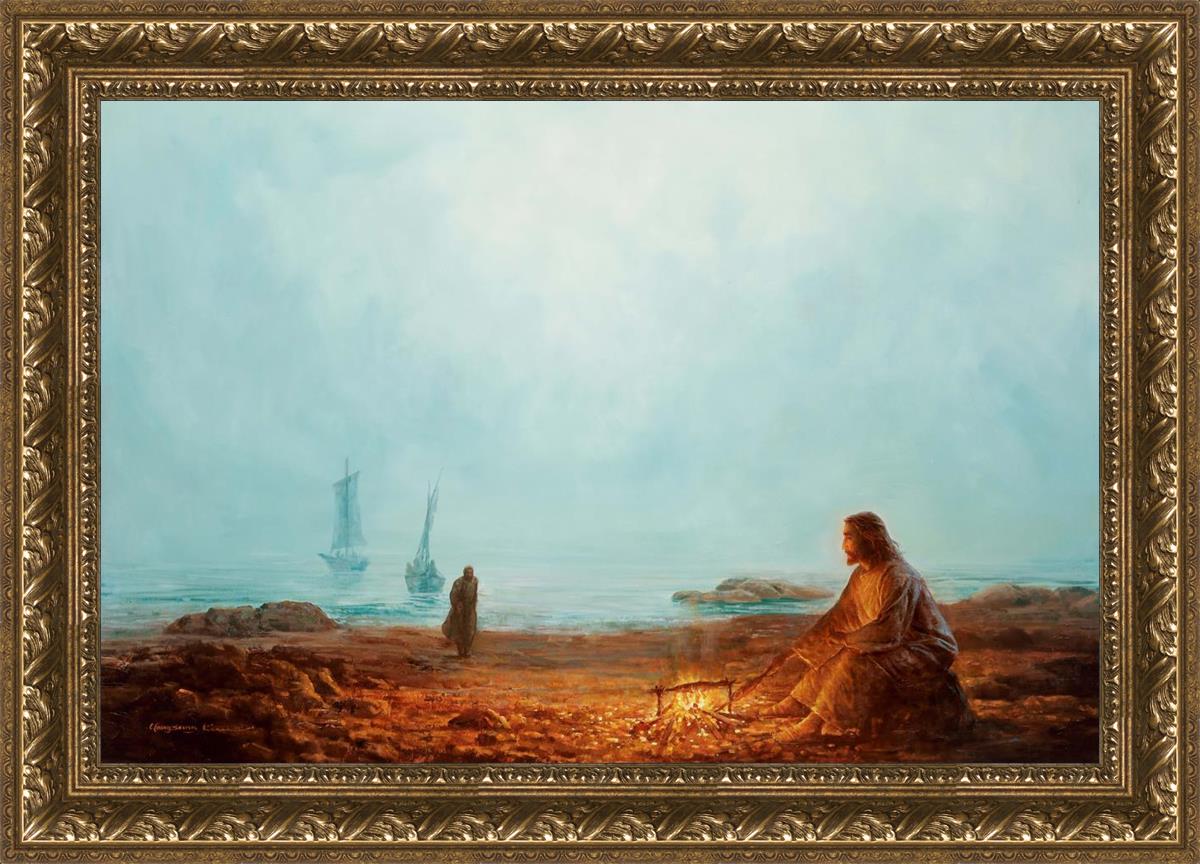 By The Shore By Yongsung Kim - Coastal Wall Art Print for Beach House Decor, Ocean Themed Living Room & Bedroom